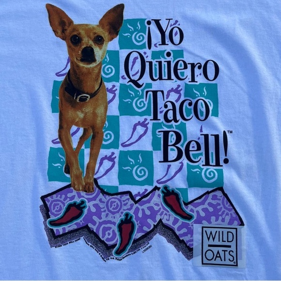 Vintage 1998 Single Stitch Yo Quiero Taco Bell Deadstock Promo Tee Size XL - Picture 4 of 4